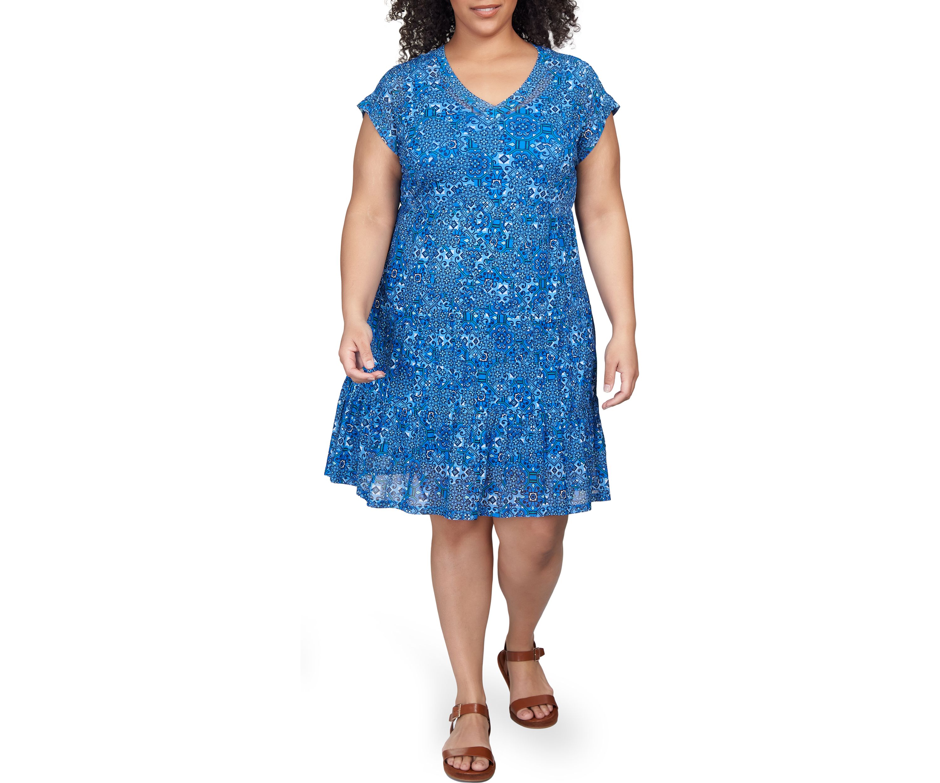 Womens Breezy Sheer Mesh Dress