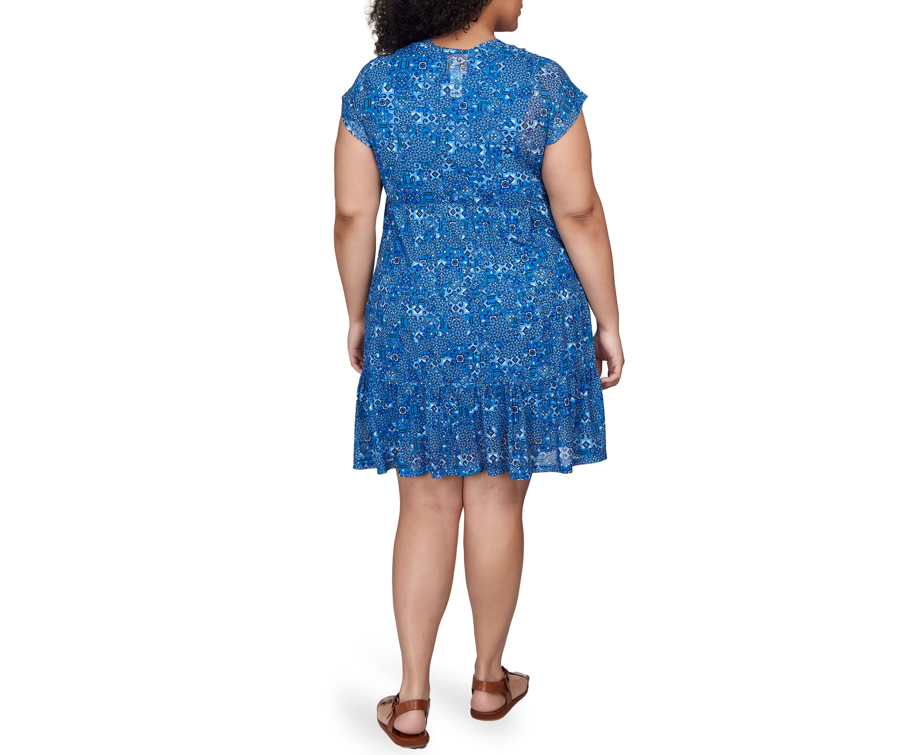 Womens Breezy Sheer Mesh Dress