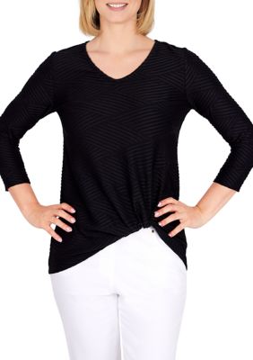 Women's Knit Ottoman Twist Top