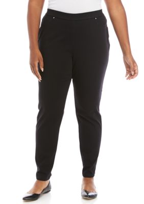 Ruby Rd Plus Size Classics Pull On Knit Twill Pants | belk