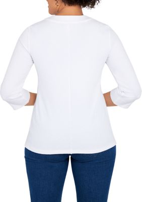 Women's Knit Embroidery Top