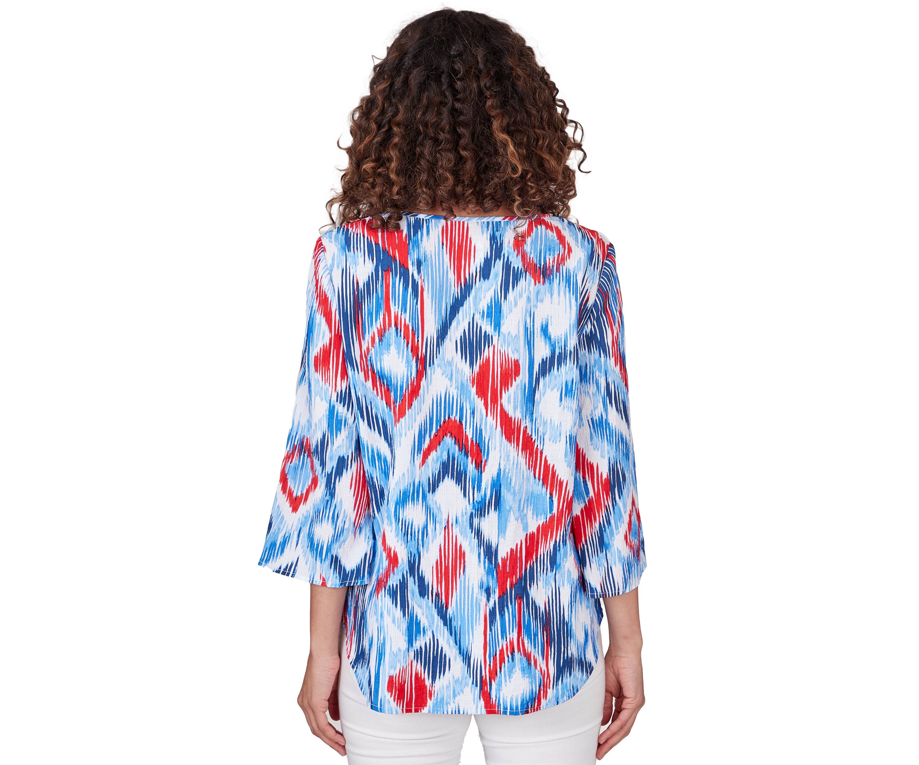 Womens  Woven Paisley Gauze Top