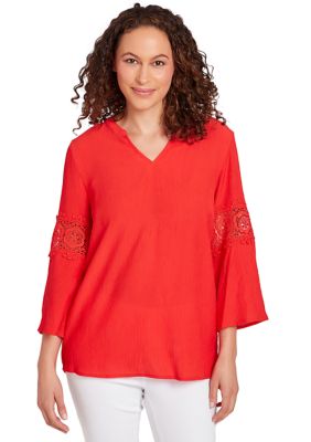 Women's Solid Gauze Top