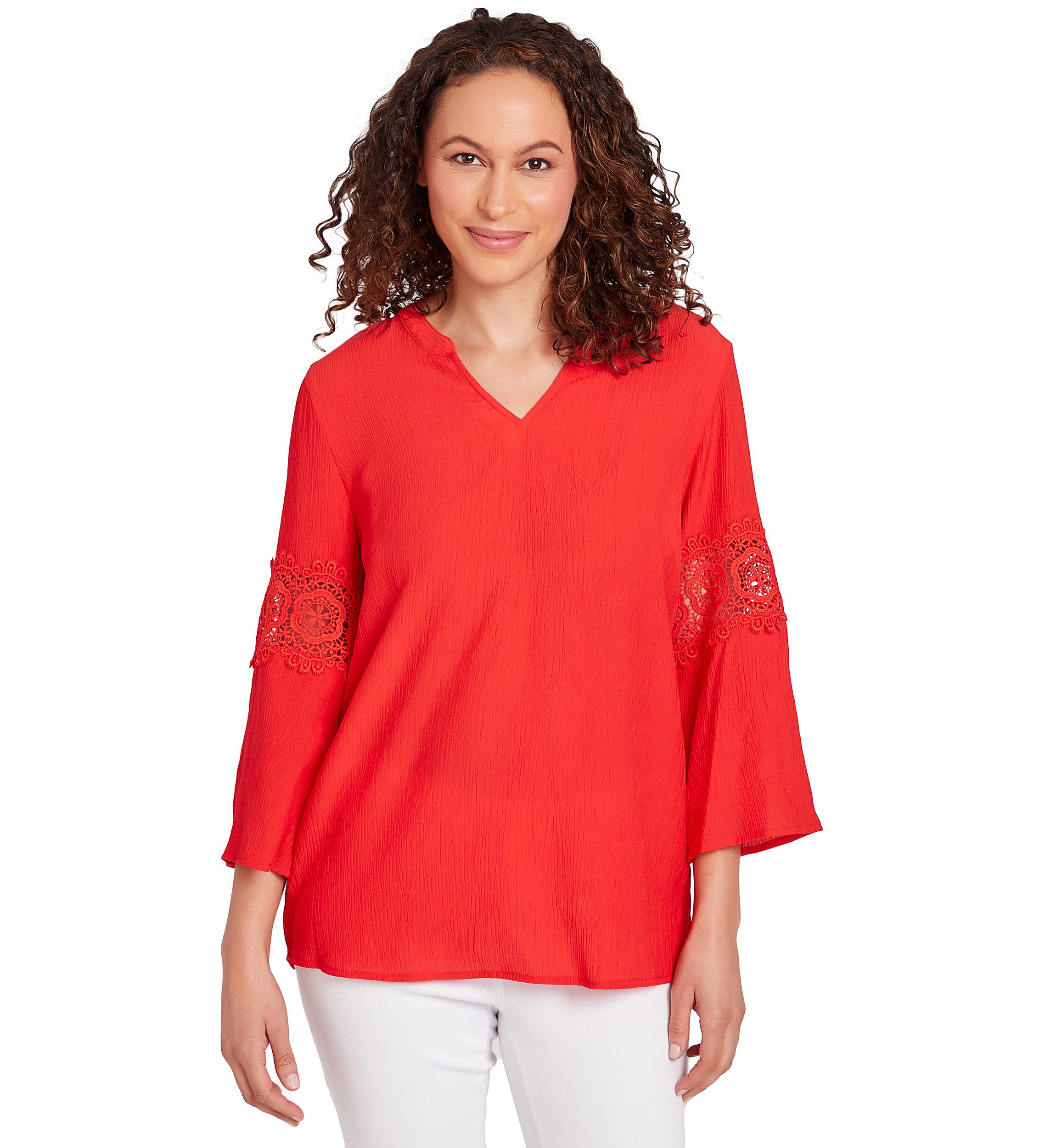 Womens Solid Gauze Top