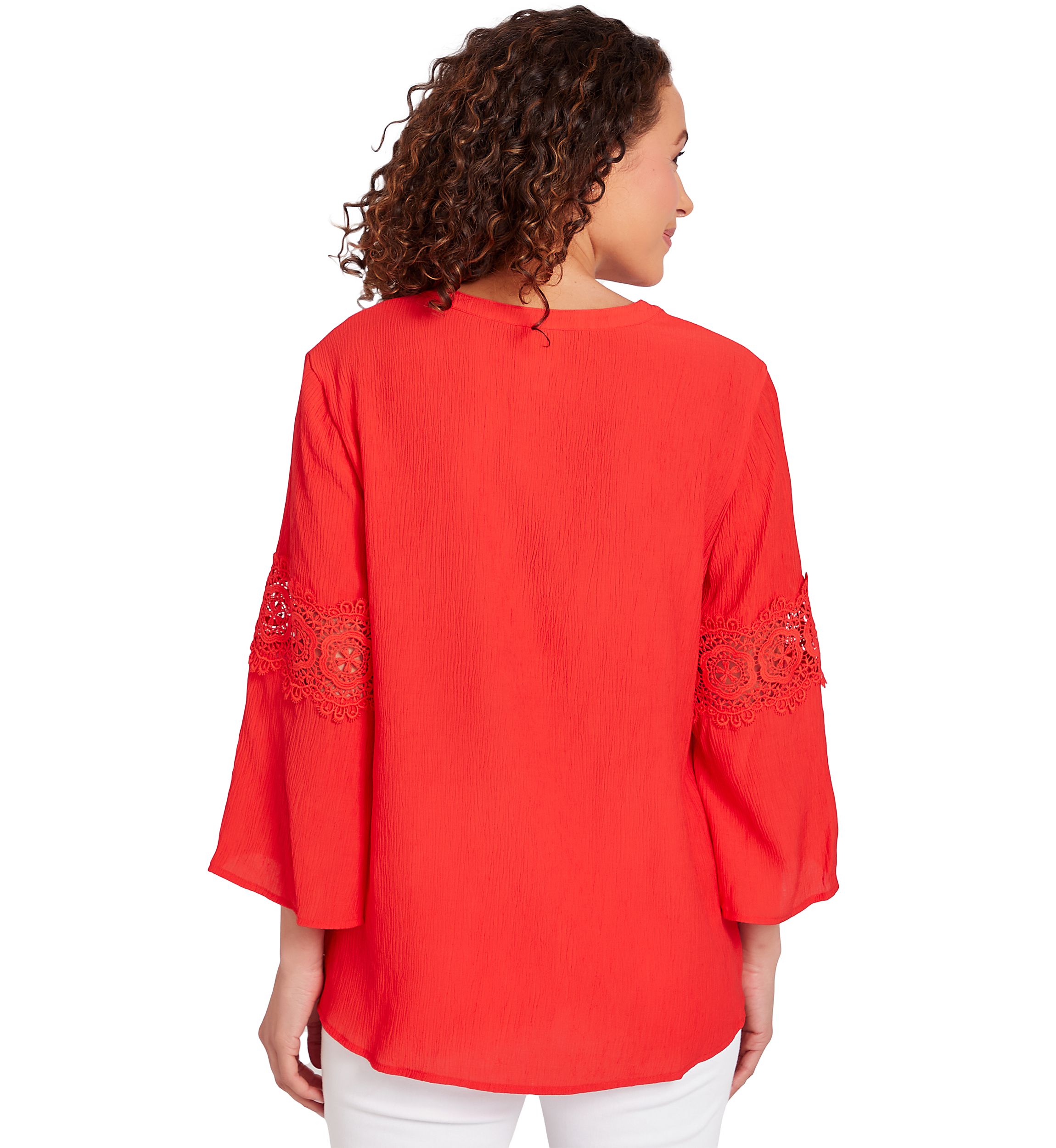 Womens Solid Gauze Top