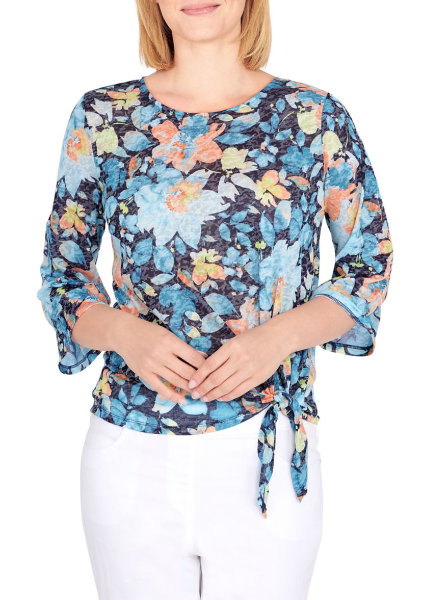 Plus Size Must Haves Knit Watercolor Top 