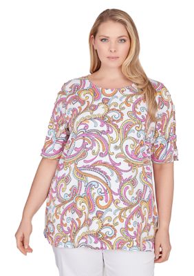 Plus Paisley Top