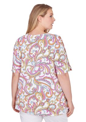 Plus Paisley Top