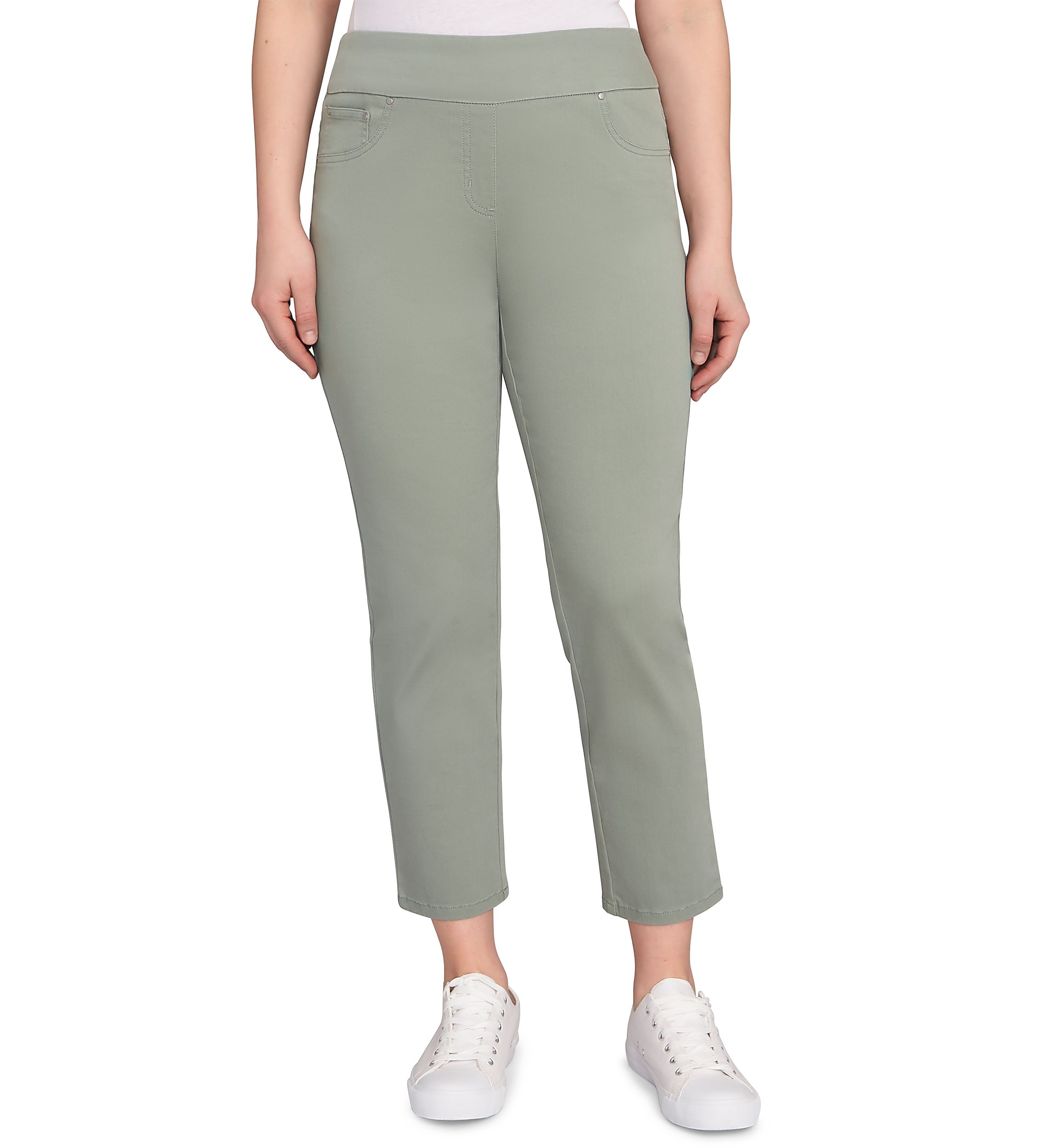 Soft Denim Faux Pocket Jeans