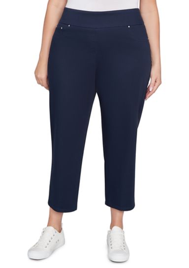 Plus Size Soft Denim Faux Pocket Jeans