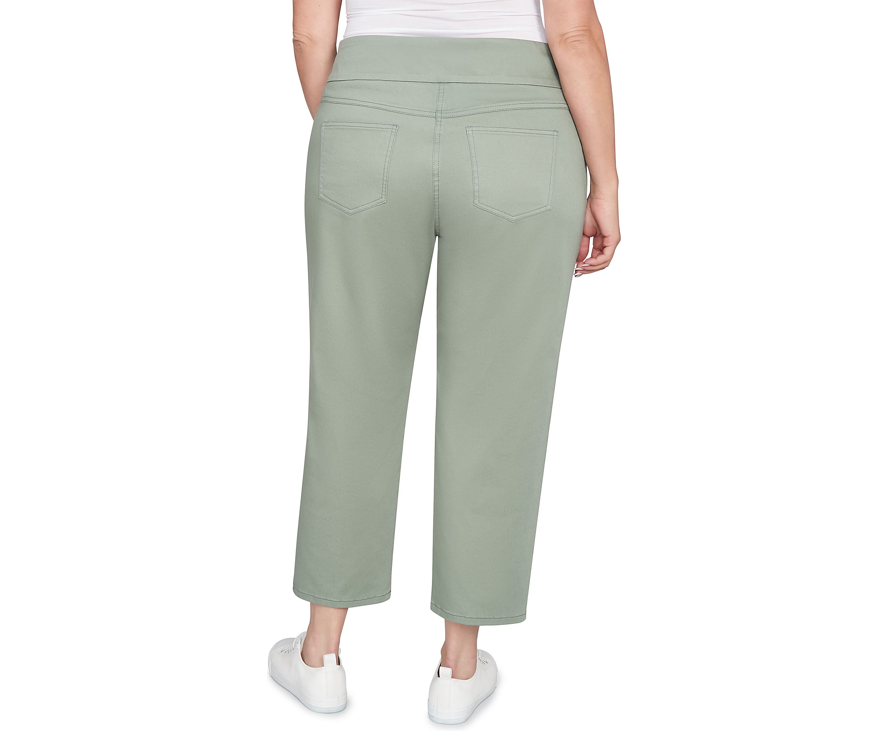 Plus Size Soft Denim Faux Pocket Jeans