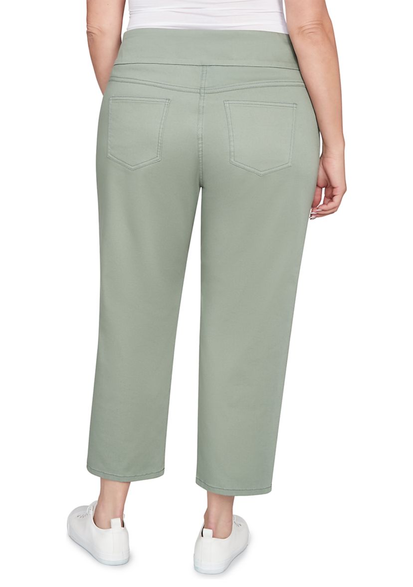 Plus Size Soft Denim Faux Pocket Jeans