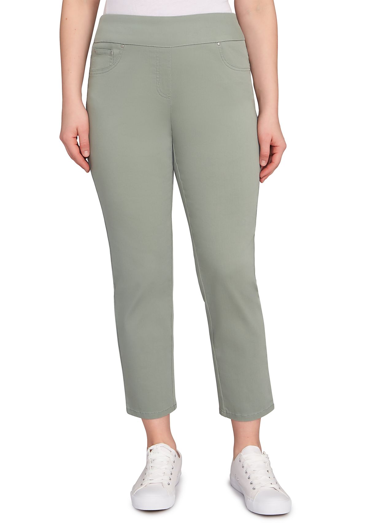 Petite Soft Denim Faux Pocket Jeans