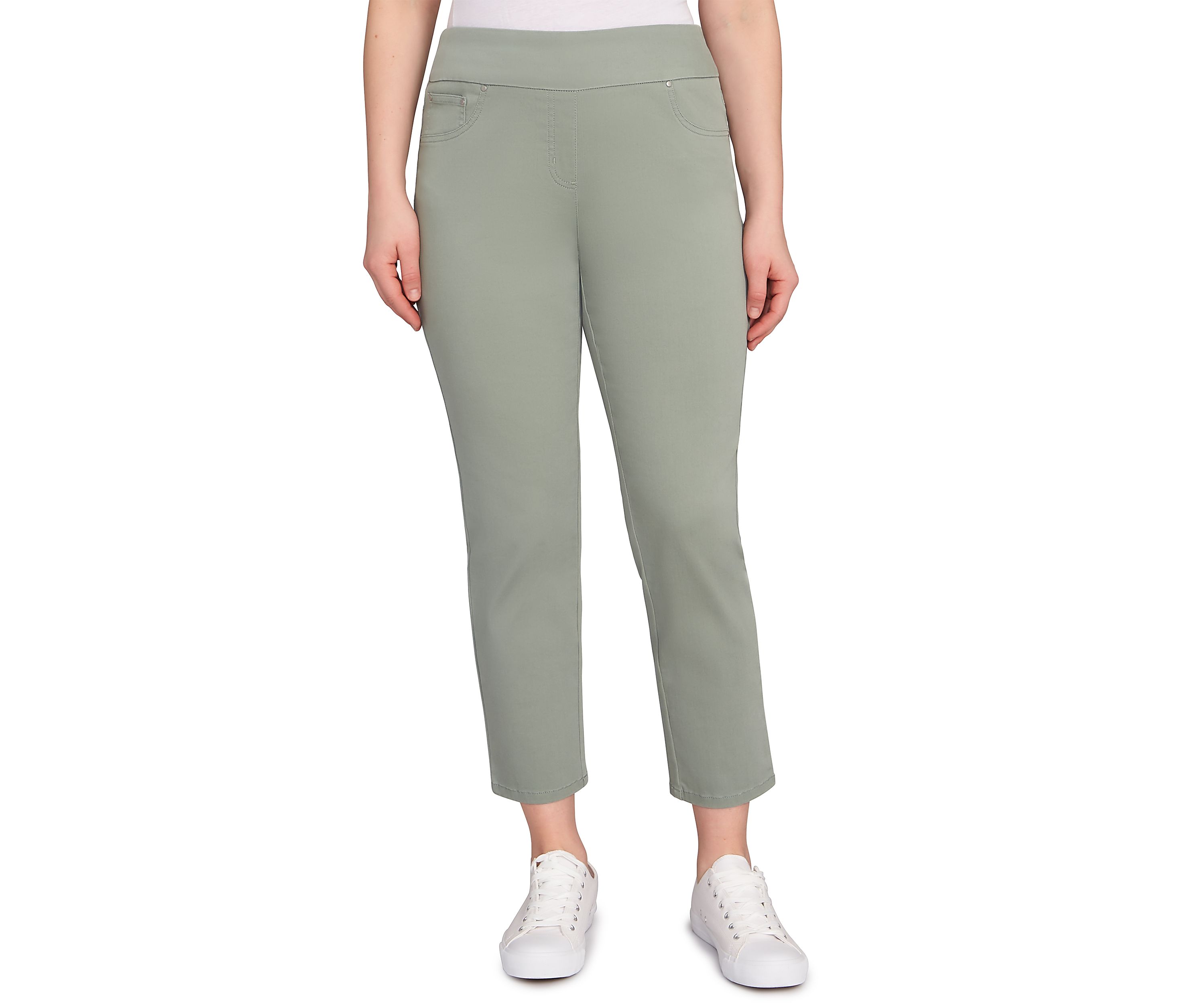 Petite Soft Denim Faux Pocket Jeans