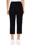 Womens Exotic Escape Lightweight Stretchy Pull-On Drawstring Tencel® Twill Capris