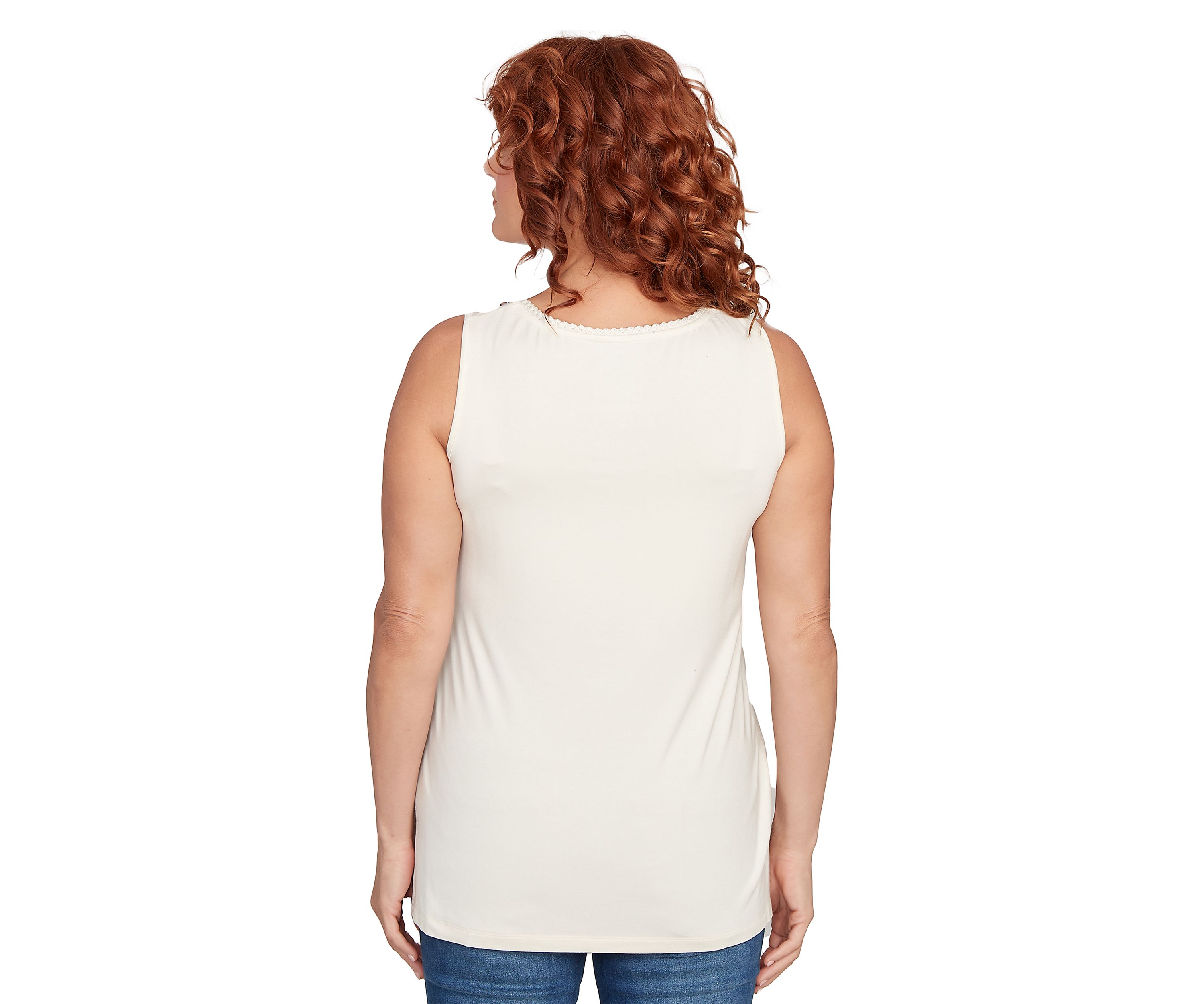 Petite Beaded Embroidery Tank Top