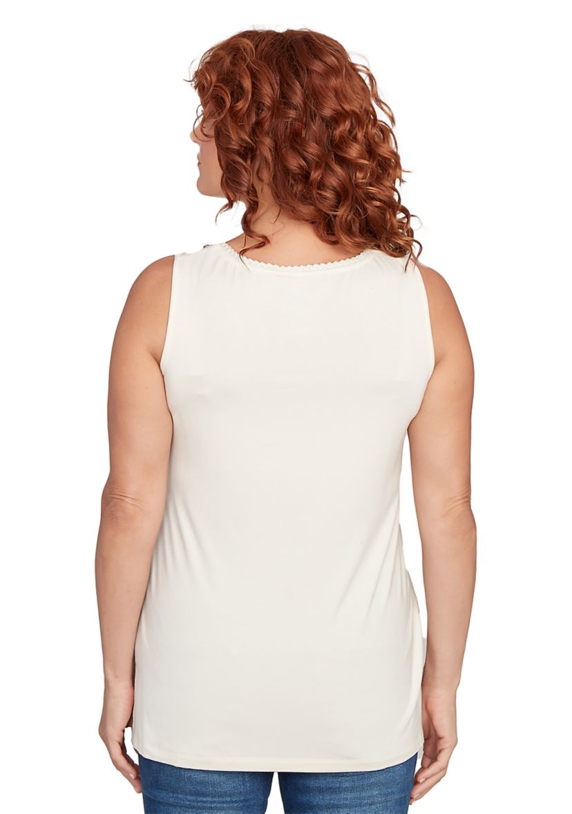 Petite Beaded Embroidery Tank Top