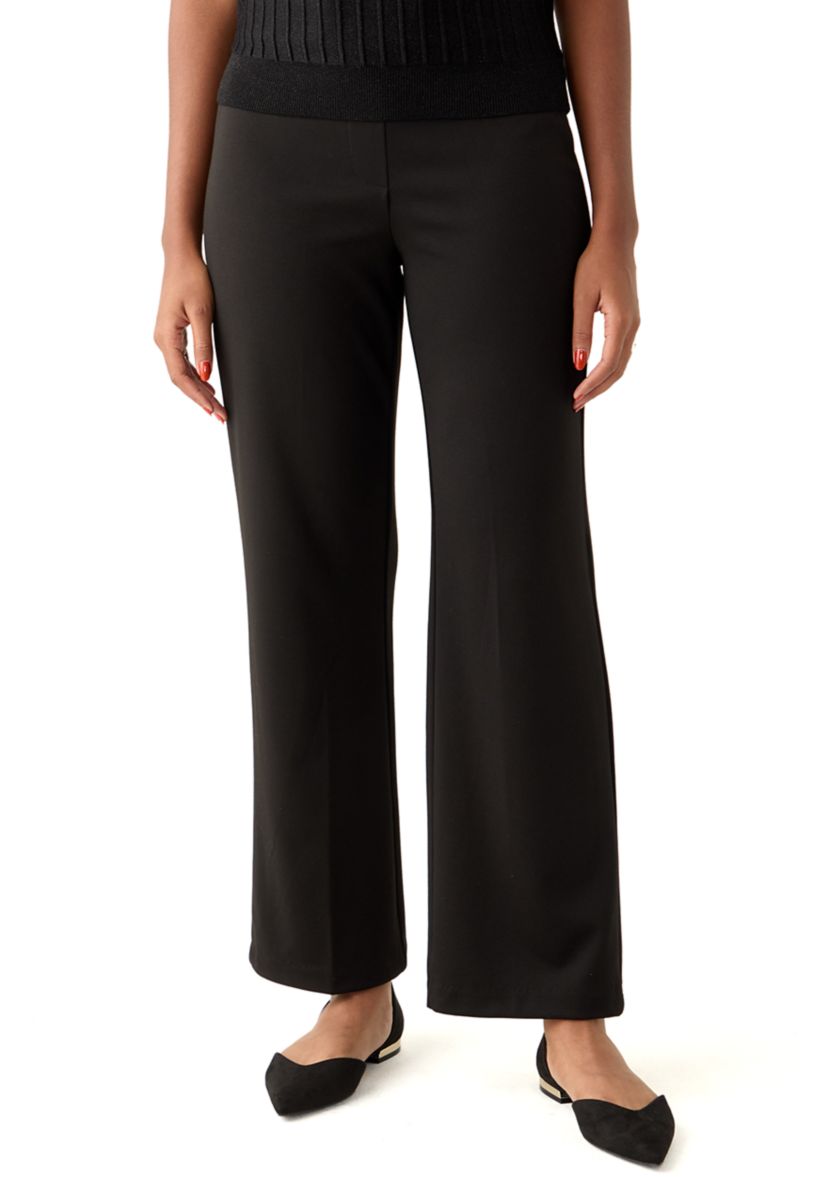 Womens Pull On Ponte Straight Pants