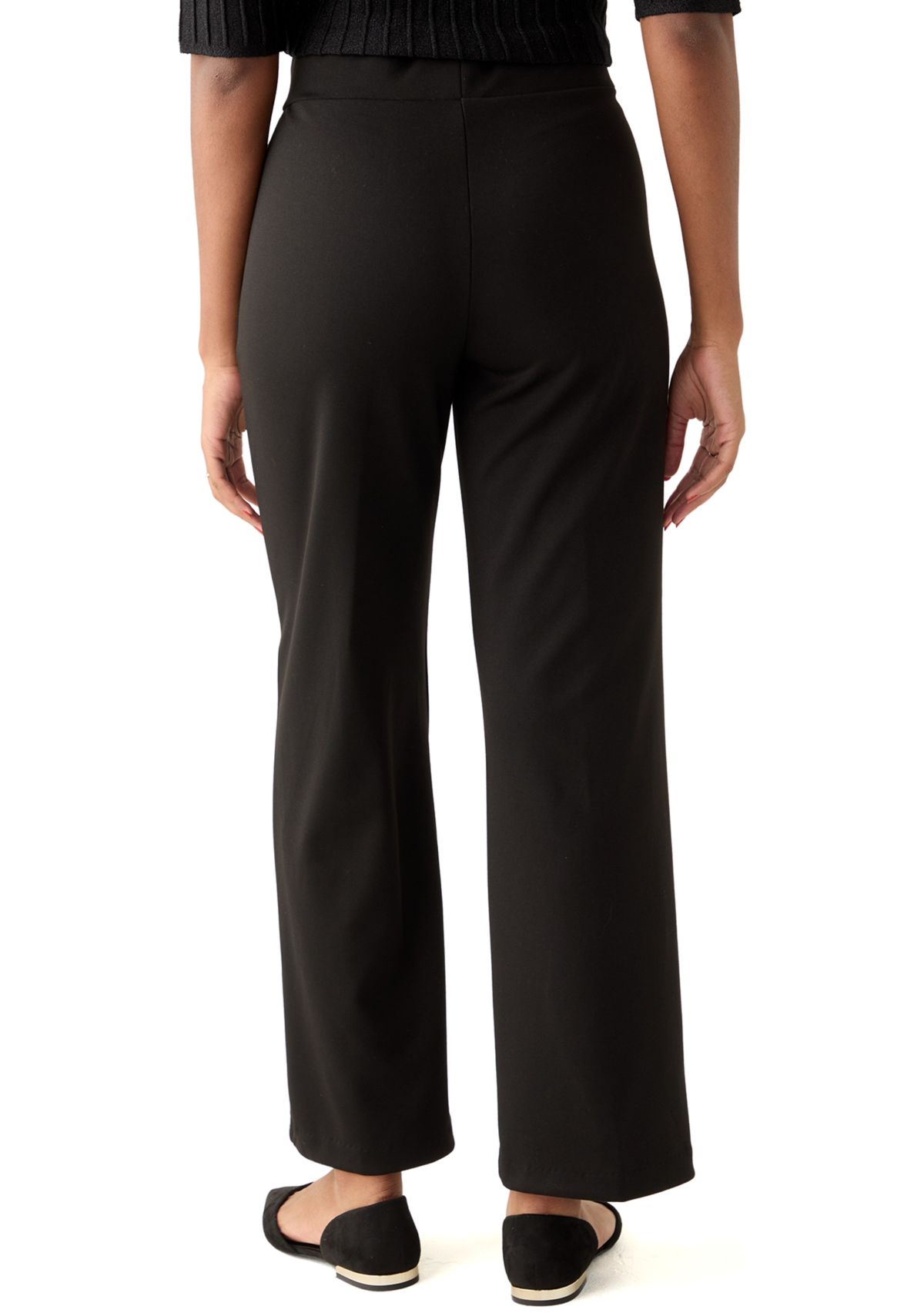 Womens Pull On Ponte Straight Pants