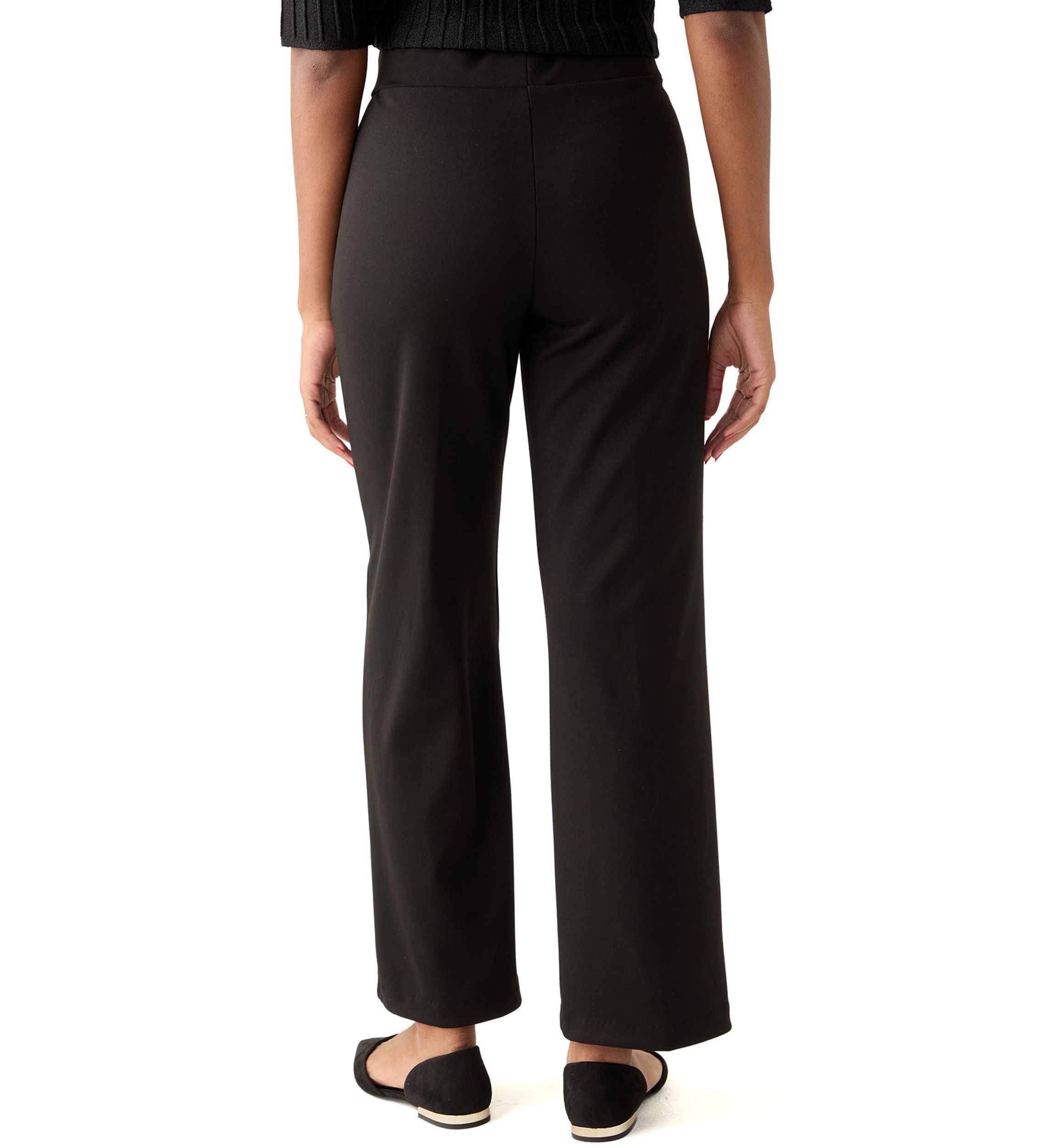 Womens Pull On Ponte Straight Pants