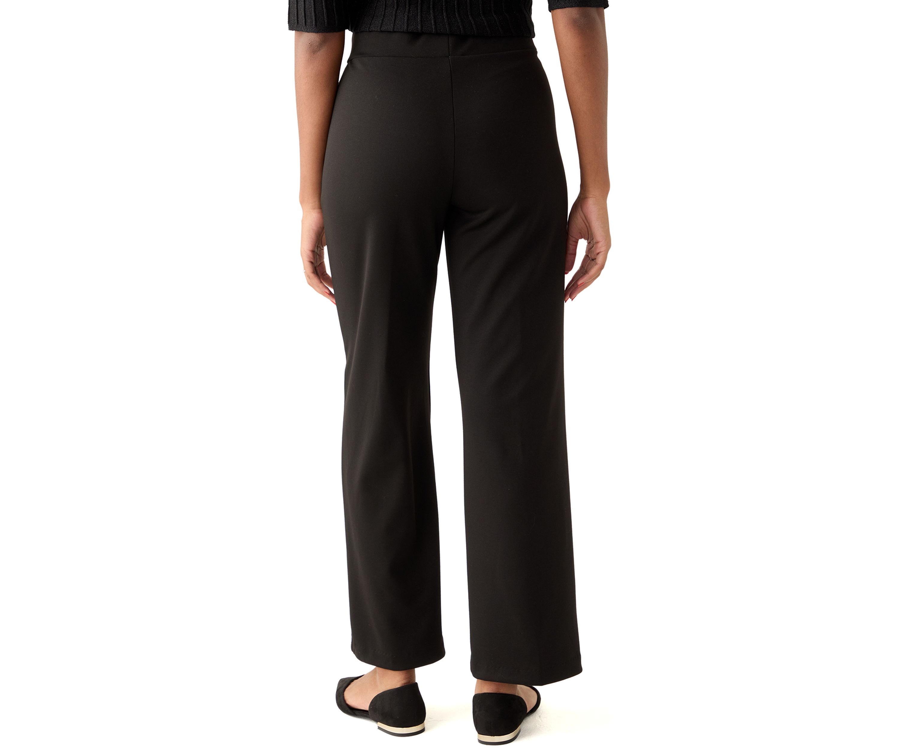 Womens Pull On Ponte Straight Pants