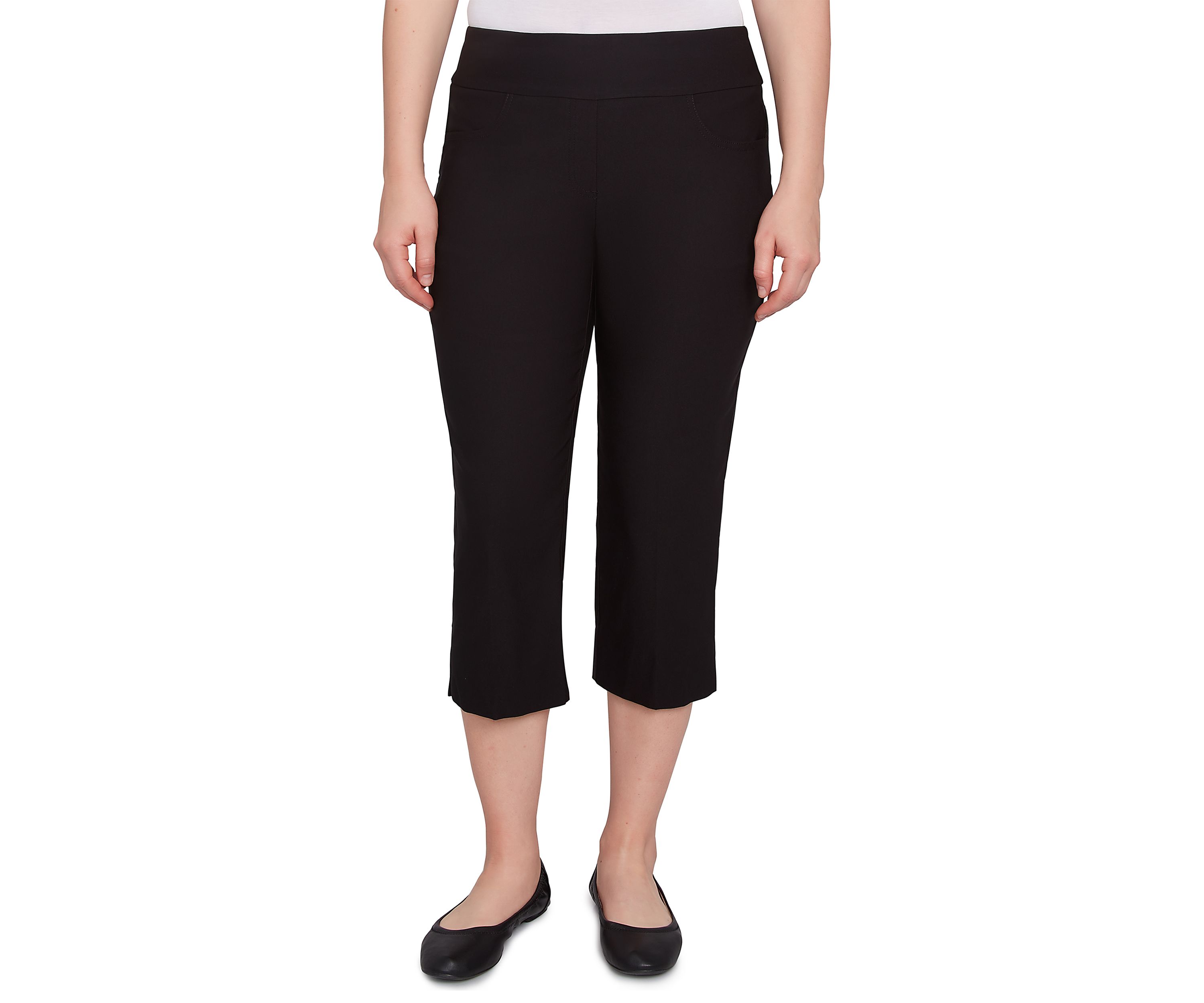 Womens Silky Tech Pull On Capri Pants