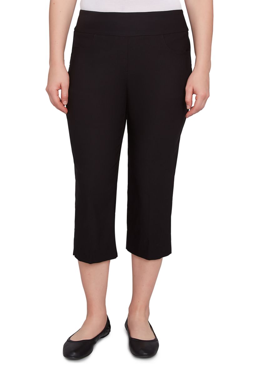 Womens Silky Tech Pull On Capri Pants