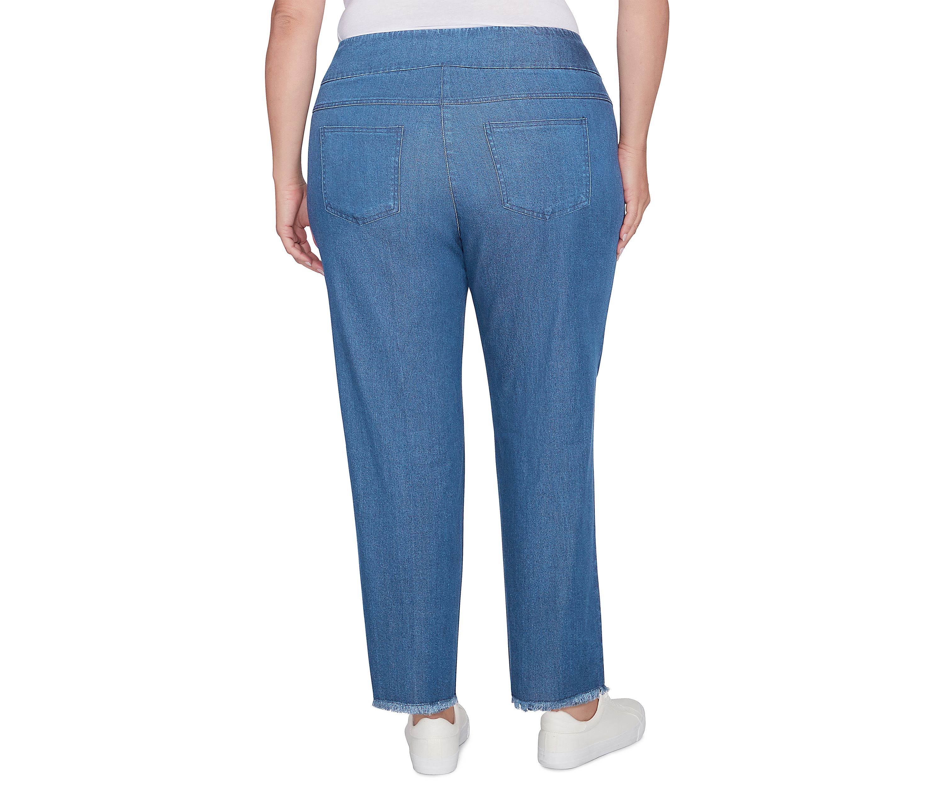 Plus Size Super Soft Stretch Ankle Jeans