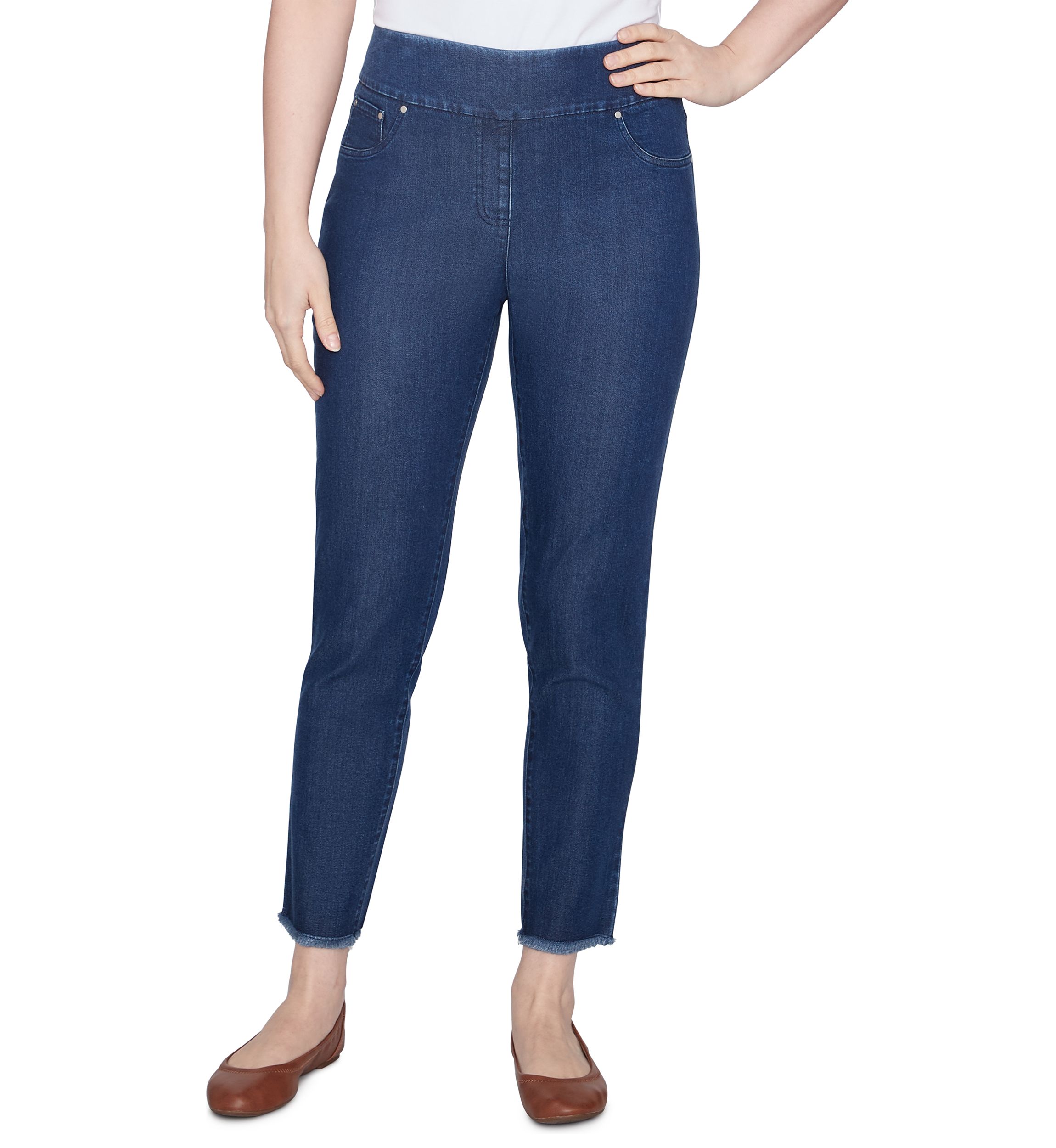 Petite Super Soft Stretch Ankle Jeans
