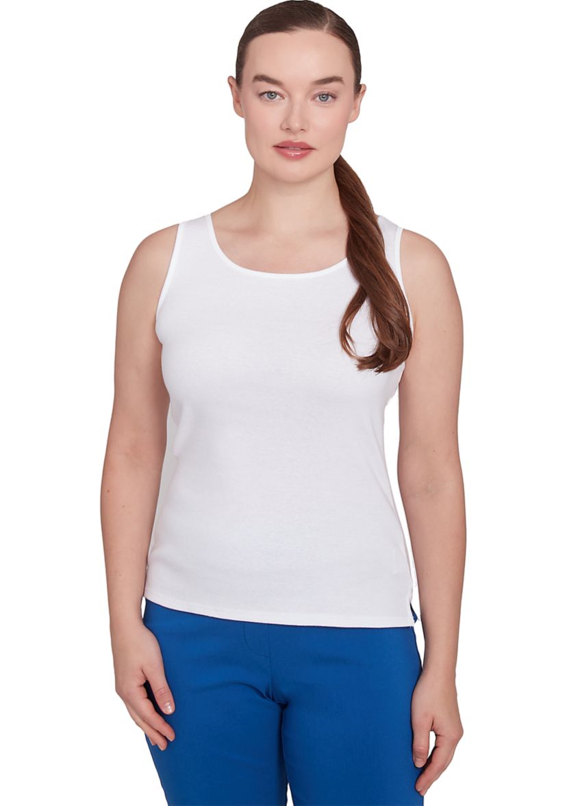 Petite Cotton Rib Knit Tank