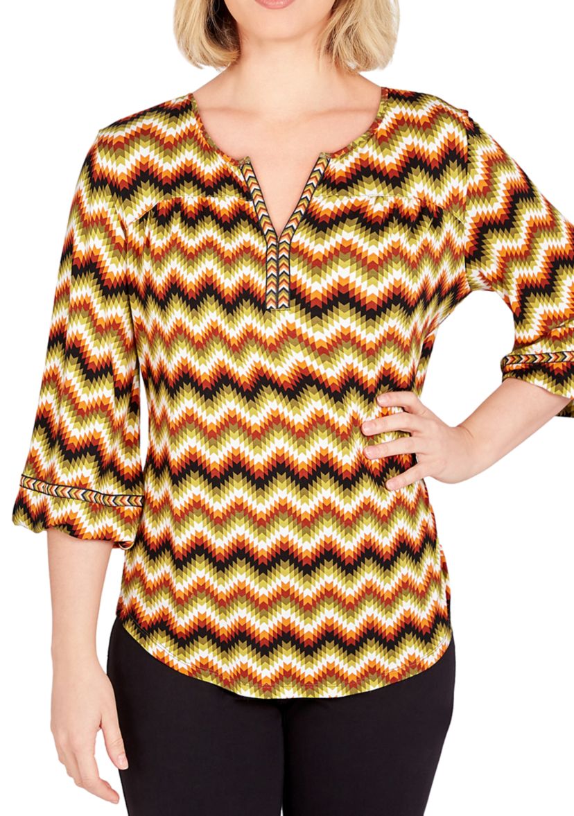 Womens Chevron Stripe Top