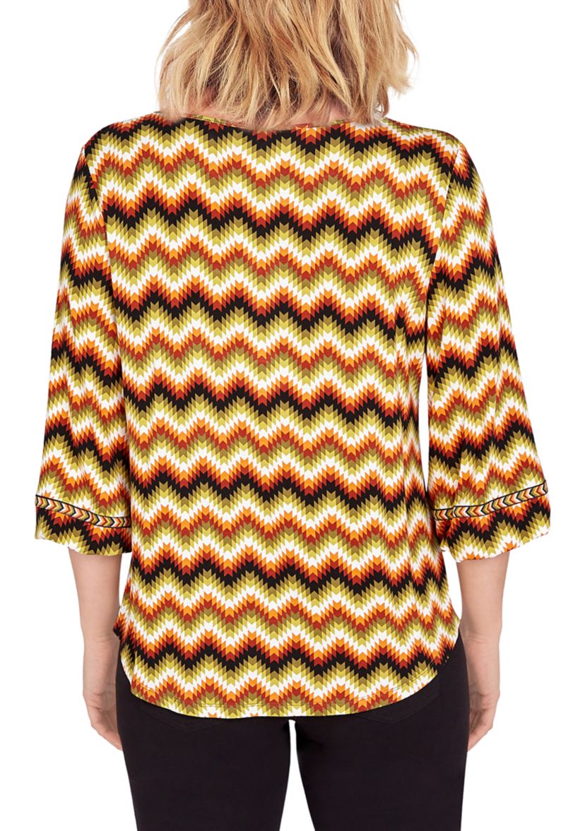 Womens Chevron Stripe Top
