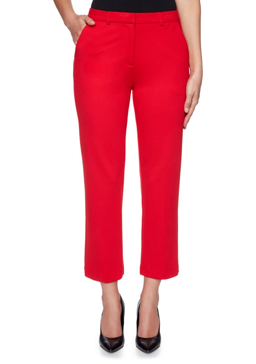 Plus Size Paint the Town Red Ponte Pants