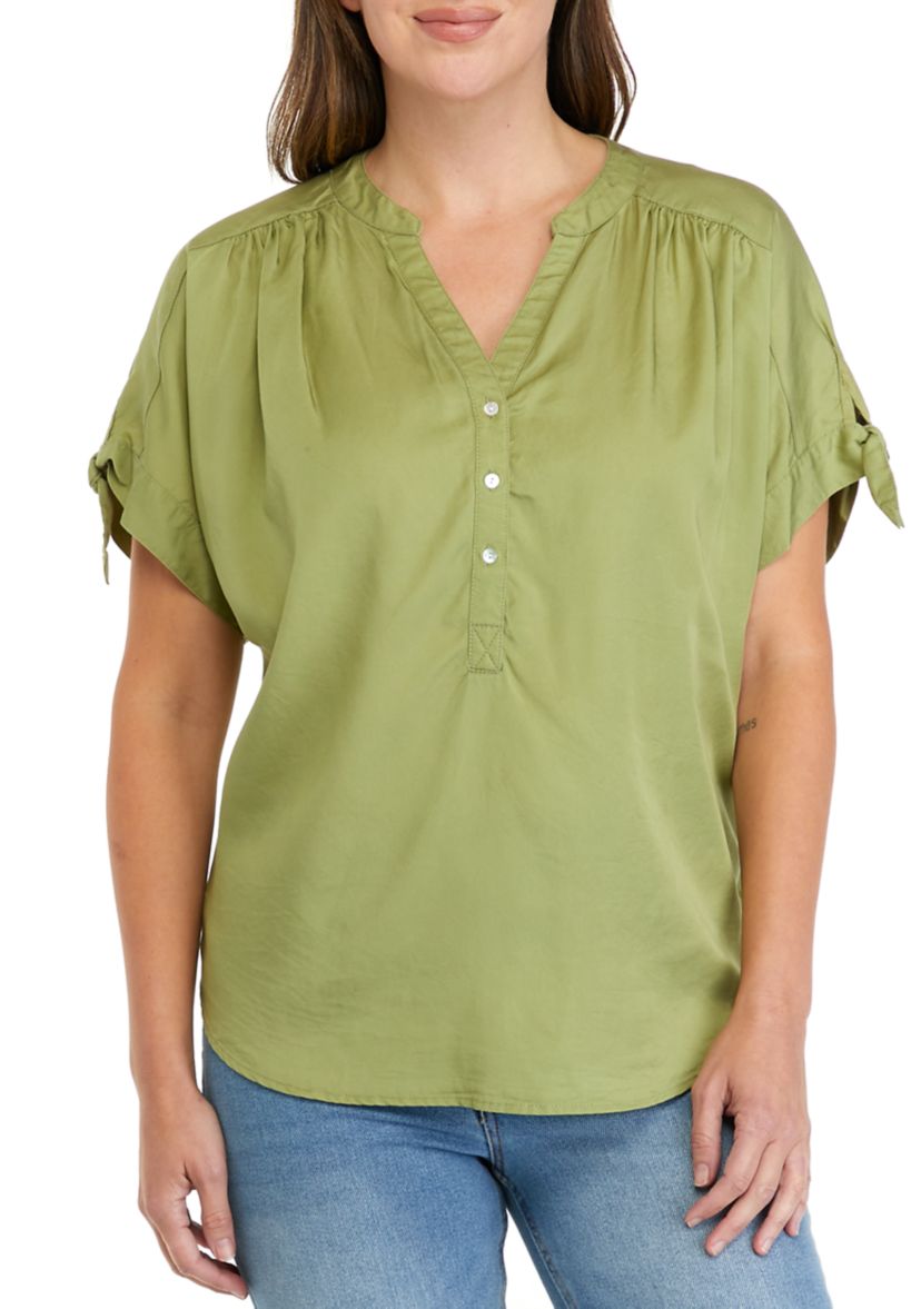 Petite Must Haves I Tencel Twill Top