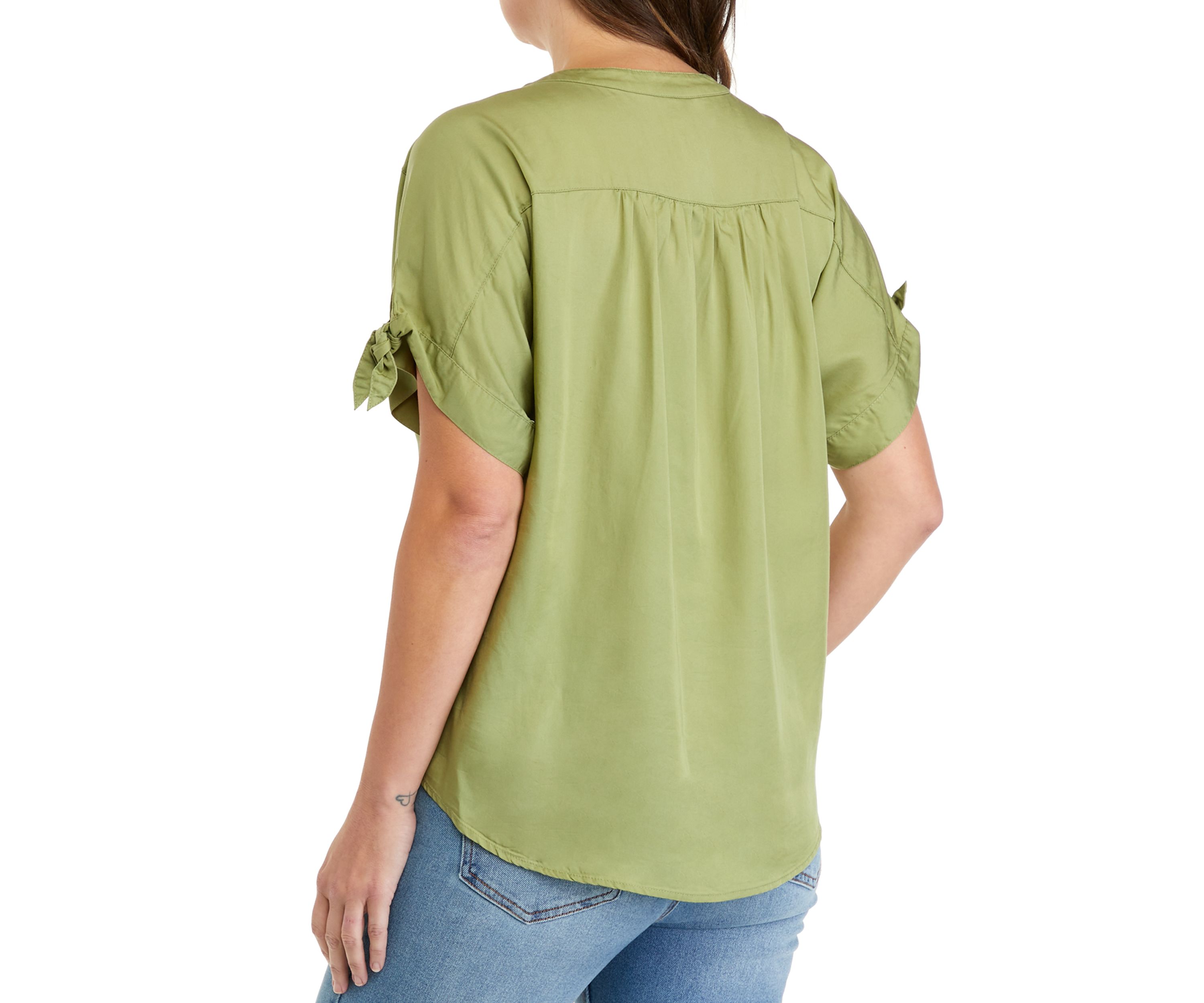 Petite Must Haves I Tencel Twill Top