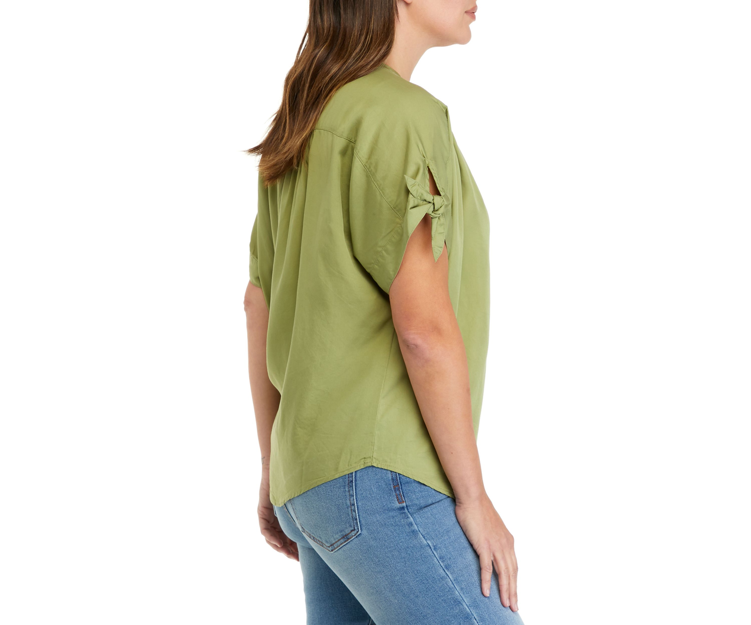 Petite Must Haves I Tencel Twill Top