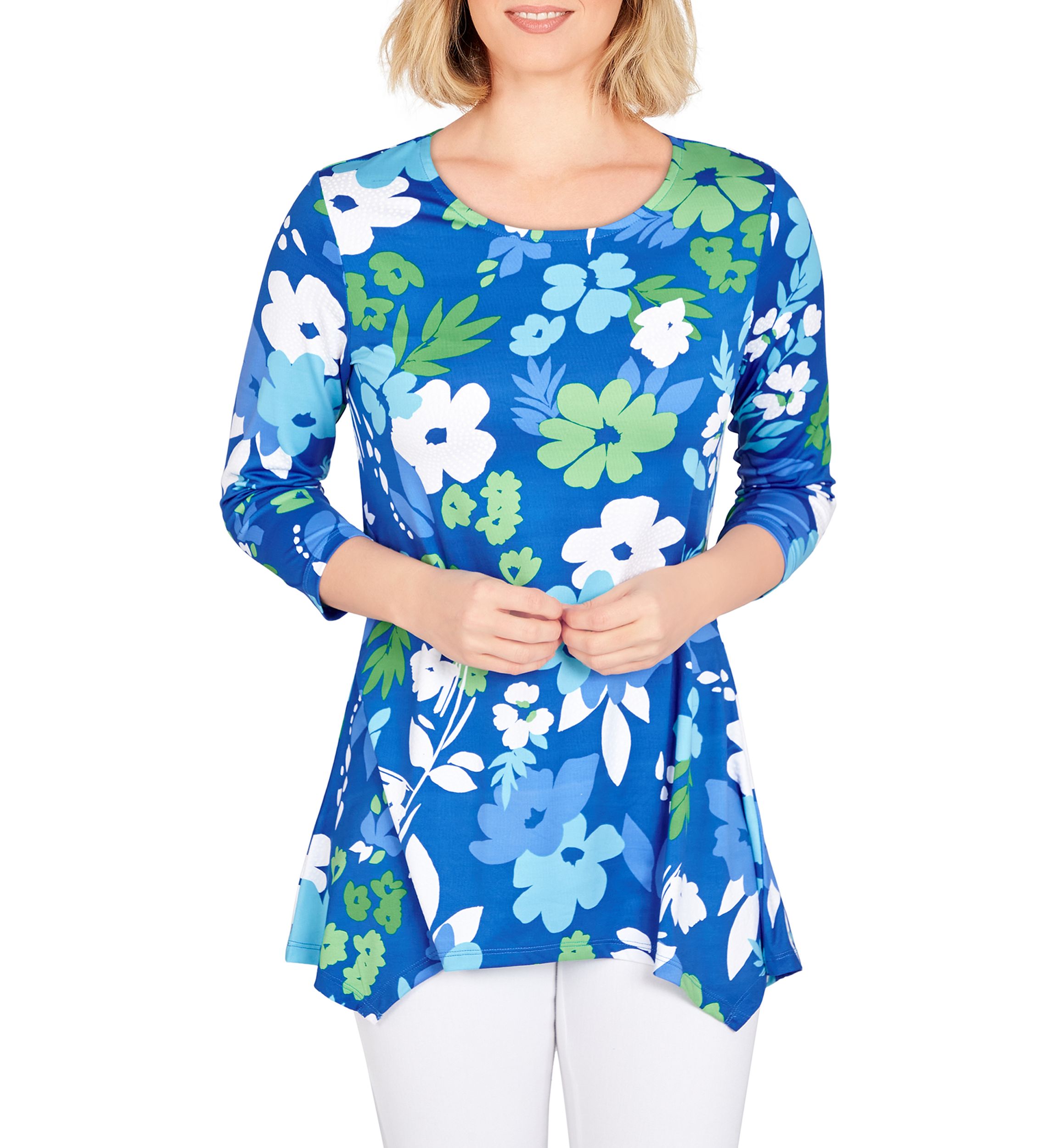 Petite Must Haves I Floral Puff Print Top