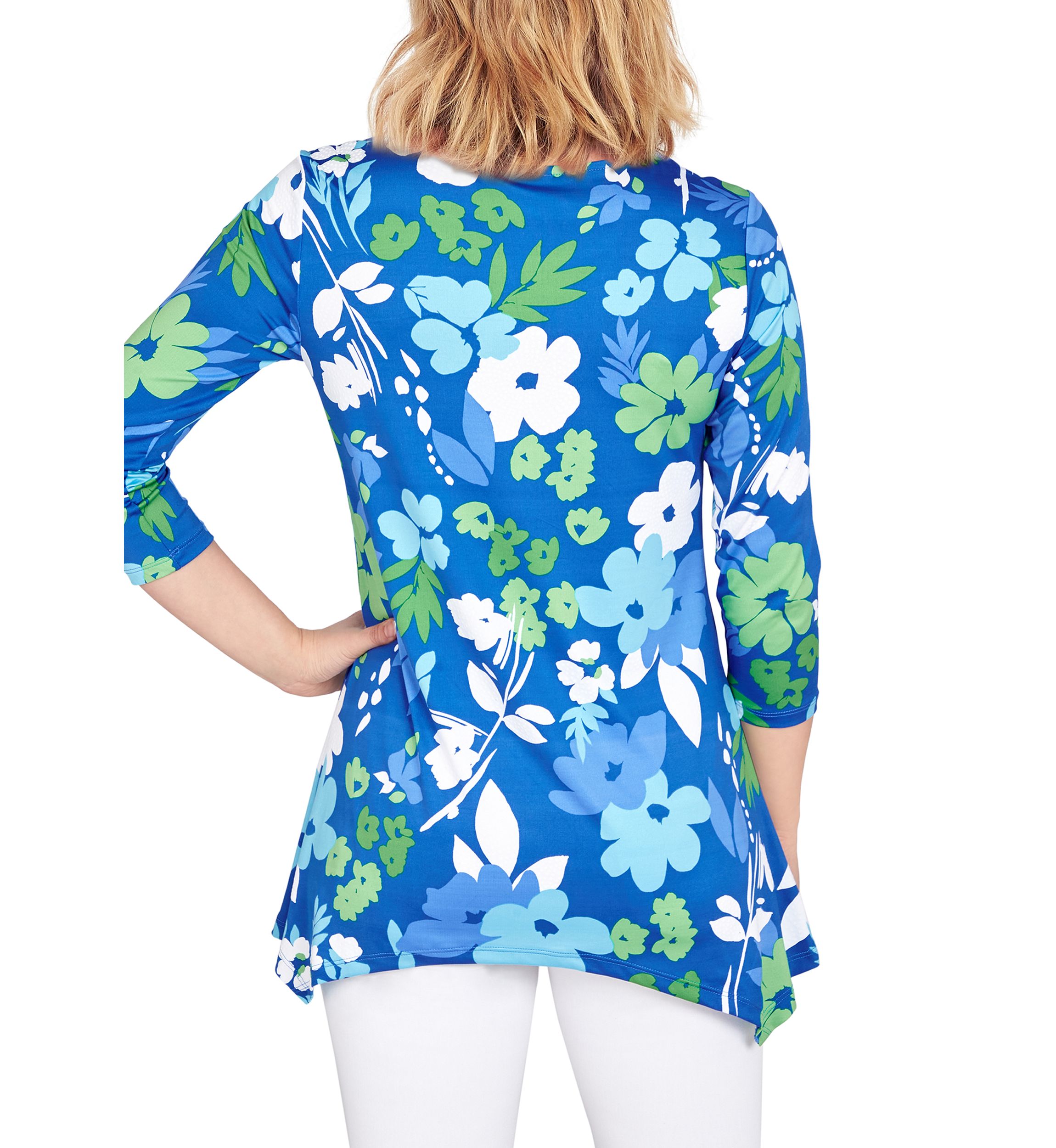 Petite Must Haves I Floral Puff Print Top