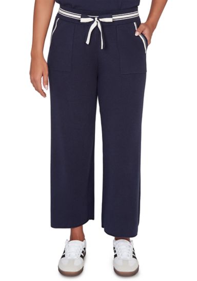 Women's Wide Leg Cropped Lounge Pants