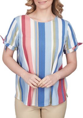 Women's Traveler's Stripe Print Tunic Top