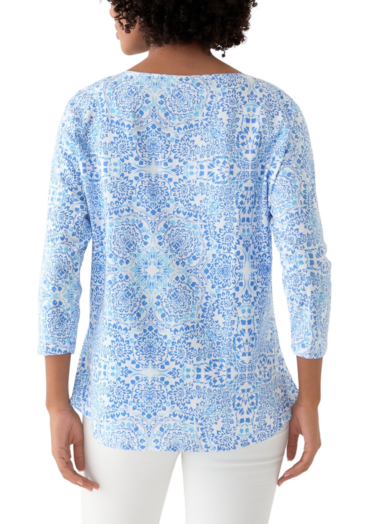 Womens Medallion Bold Floral T-Shirt