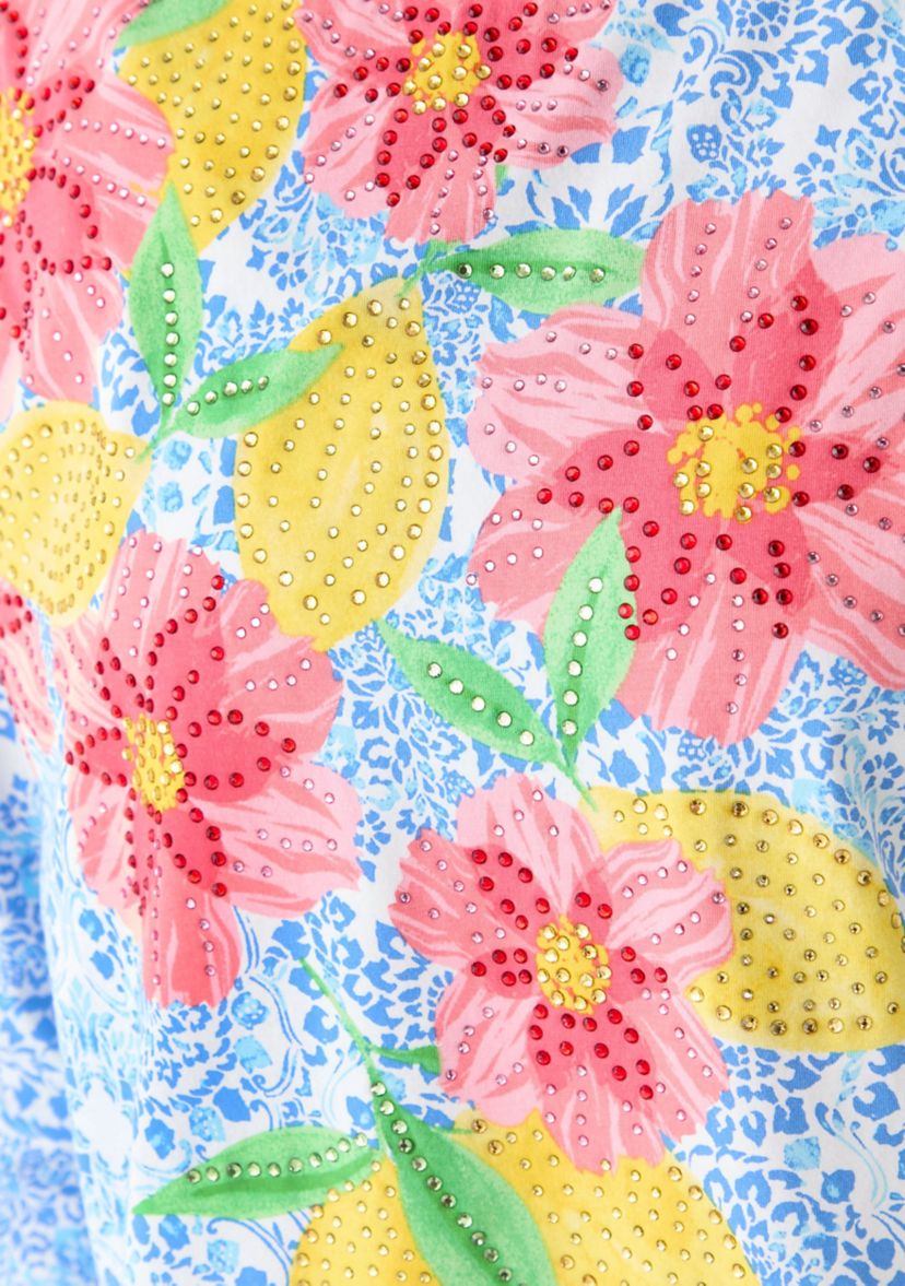 Womens Medallion Bold Floral T-Shirt