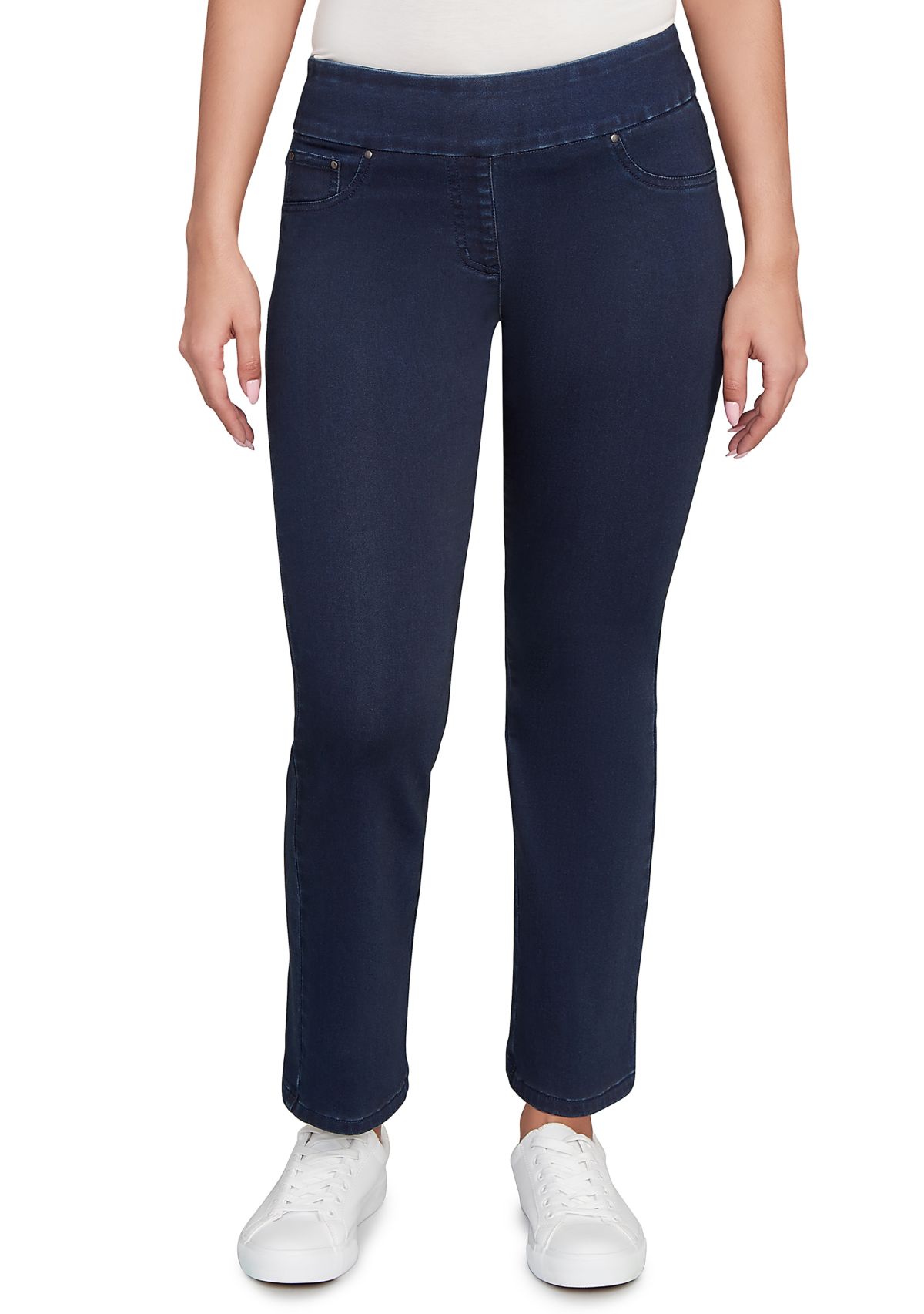 Womens Comfort Stretch Straight Leg Jeans