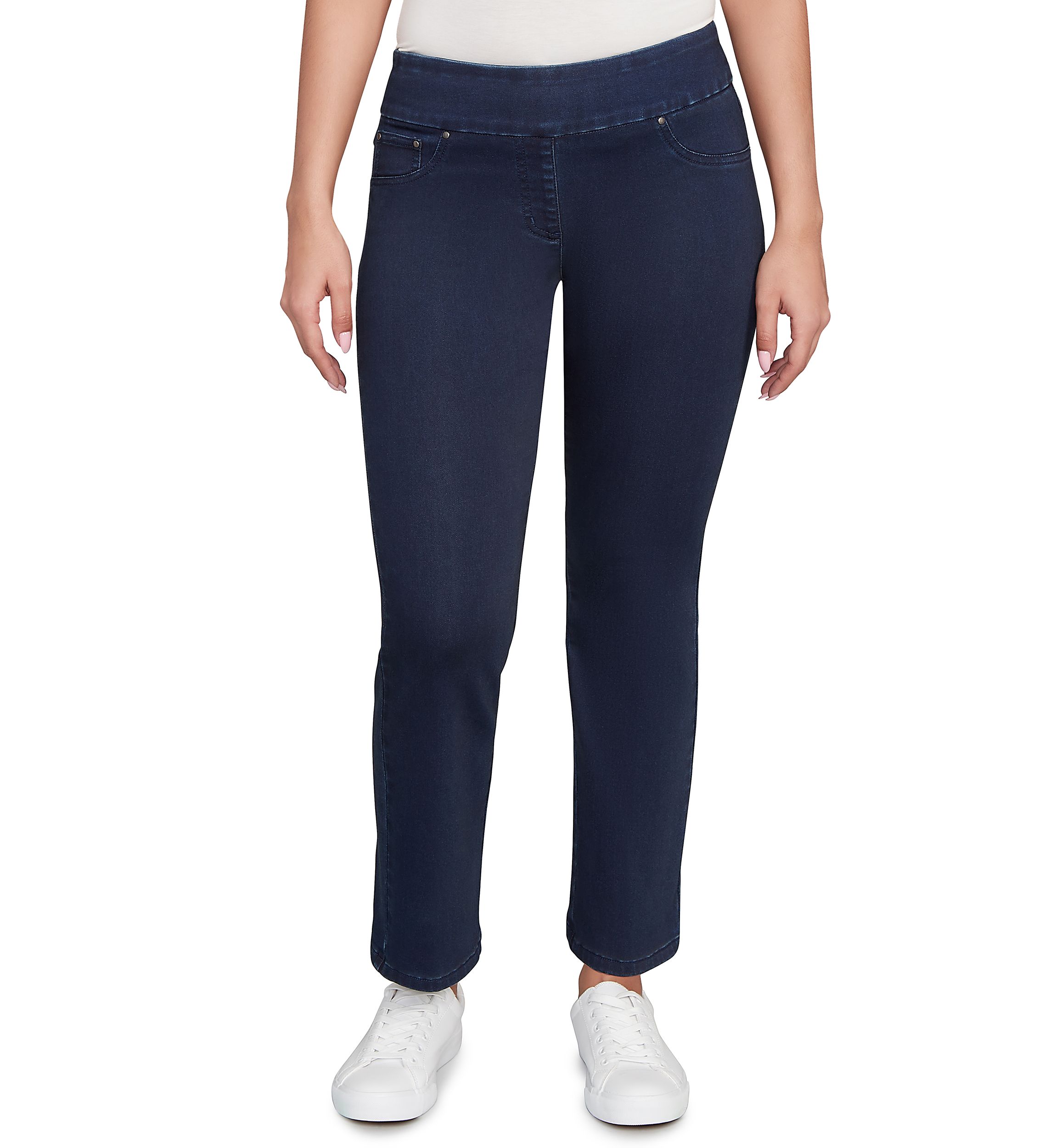 Womens Comfort Stretch Straight Leg Jeans