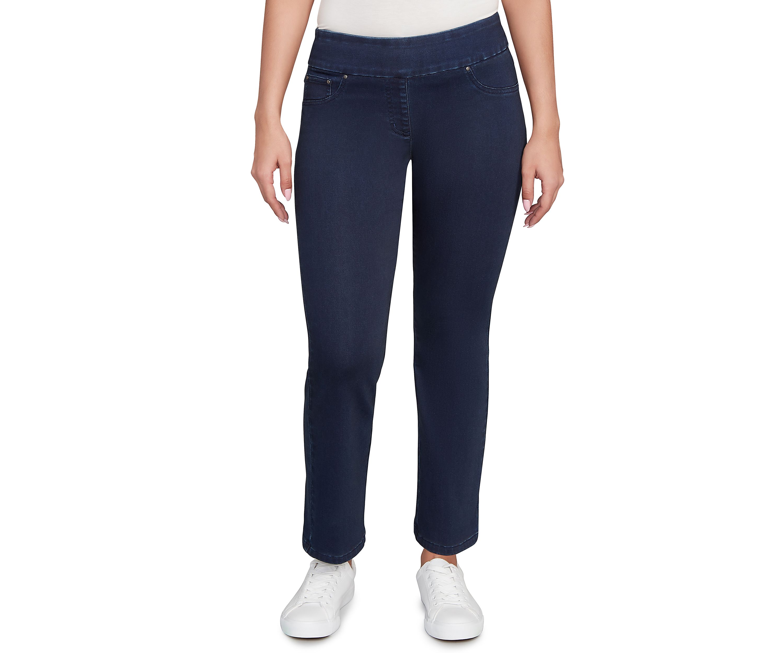 Womens Comfort Stretch Straight Leg Jeans