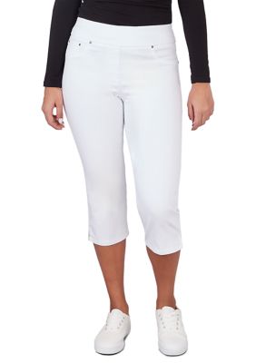 Ruby Rd Women's Denim Extra Stretch Pull On Capri Pants | Belk
