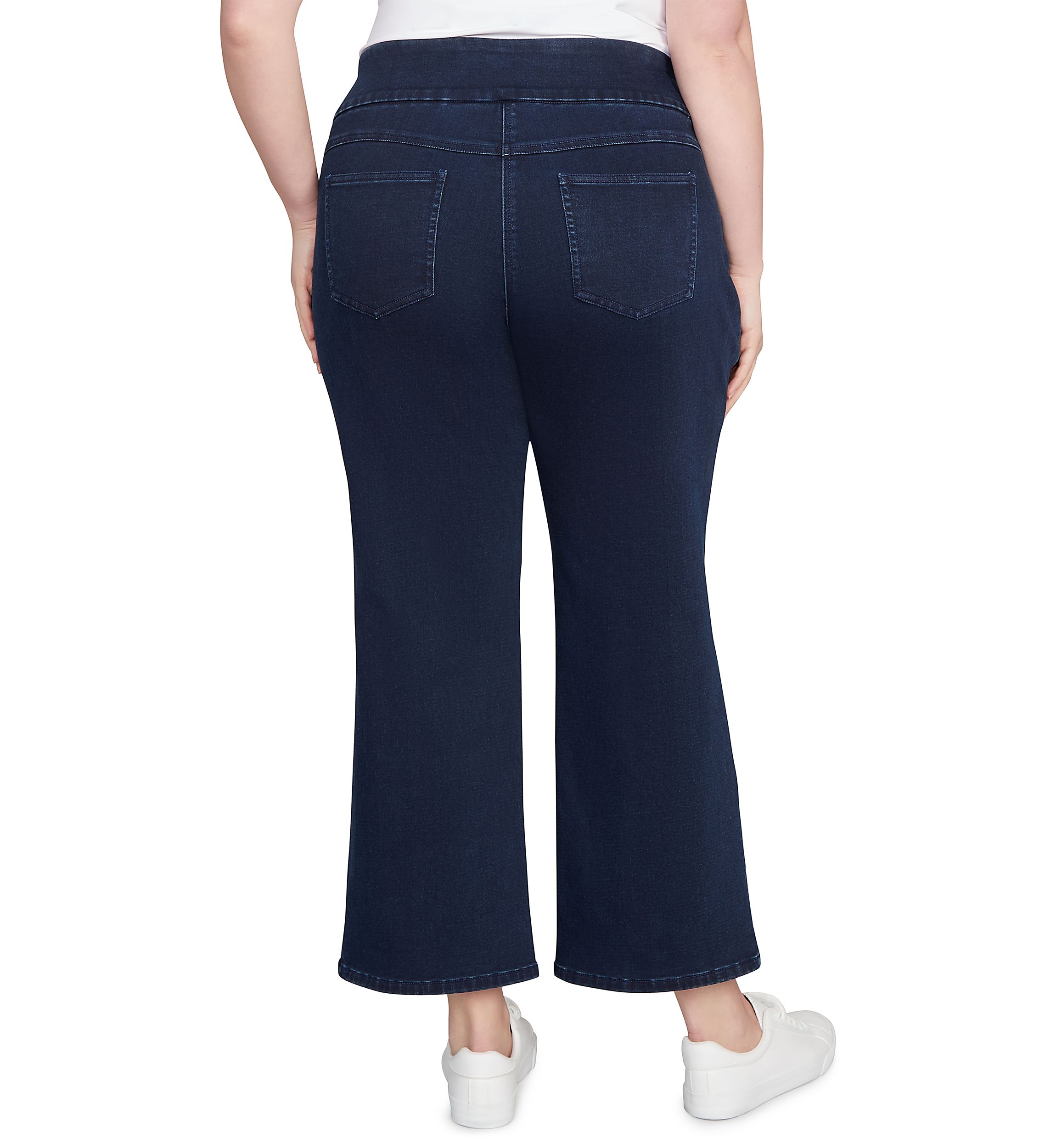 Plus Size Full Fashion Terry Denim Pants