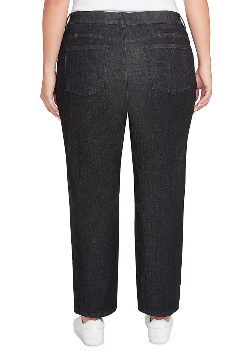 Plus Size Terry Denim Bootcut Jeans
