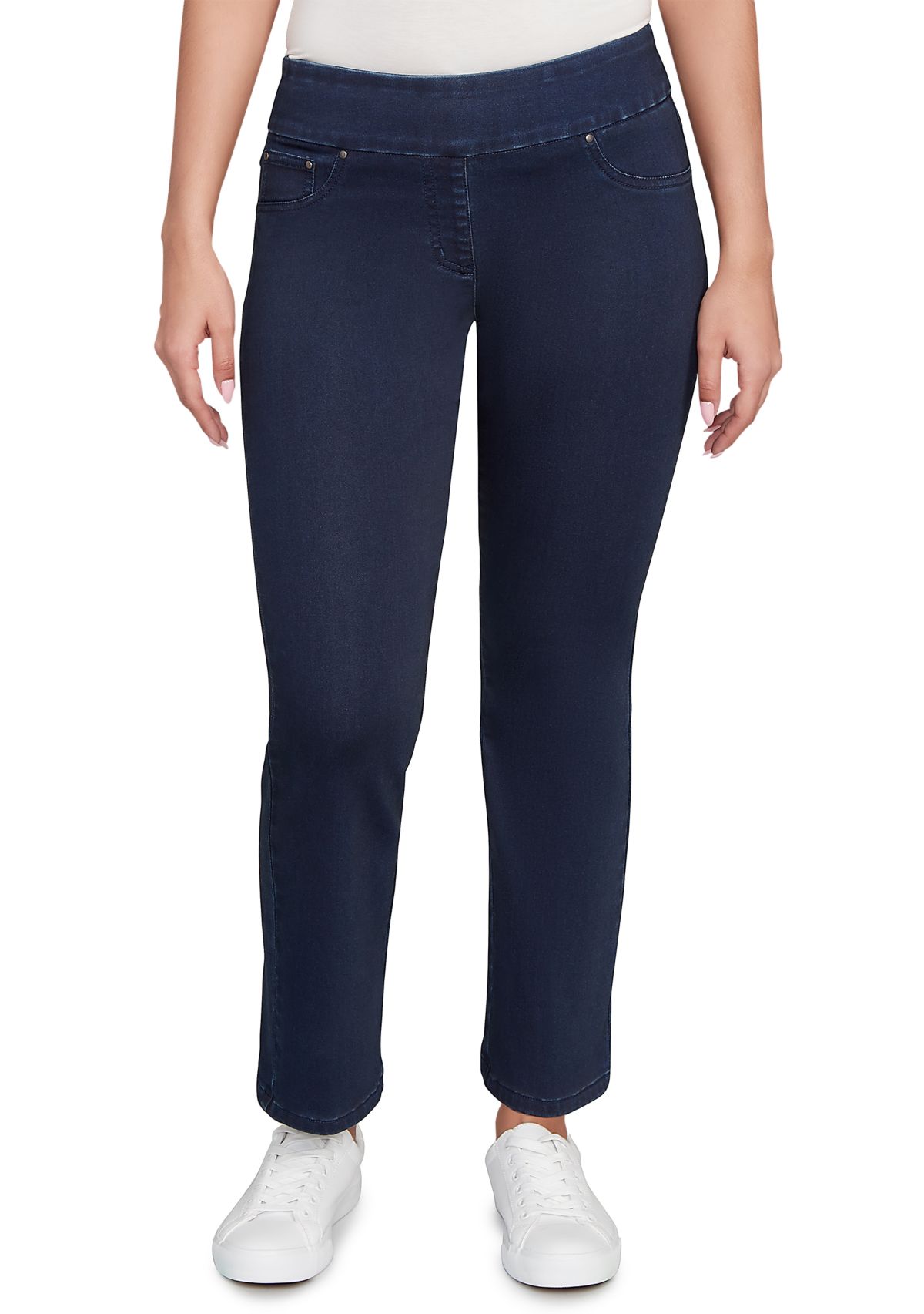 Petite Comfort Stretch Straight Leg Jeans