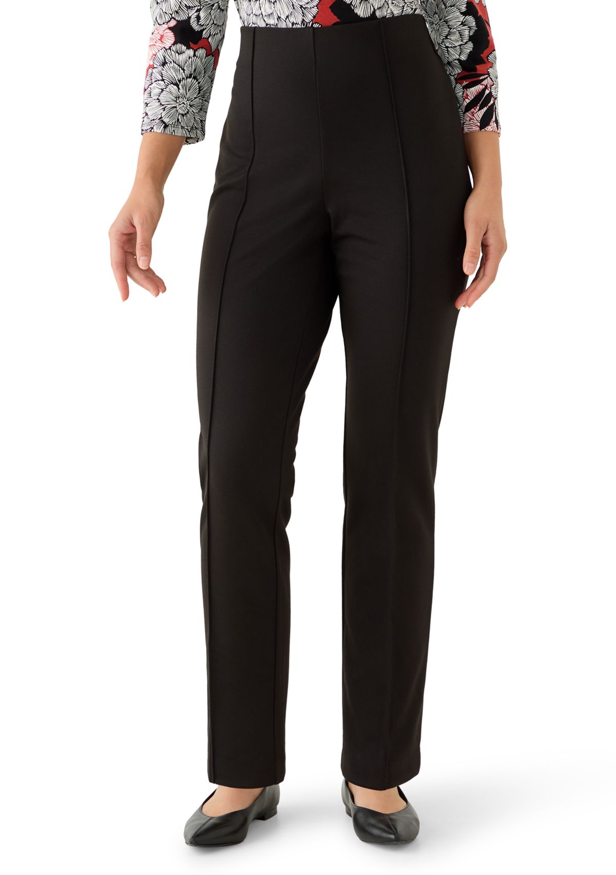 Petite Hollywood Waist Ponte Pants